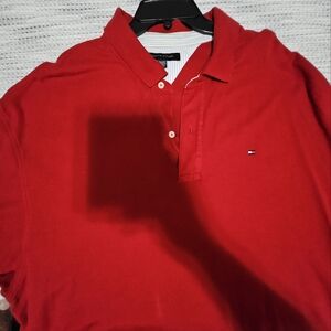 Tommy Hilfiger Men's Red Polo Shirt